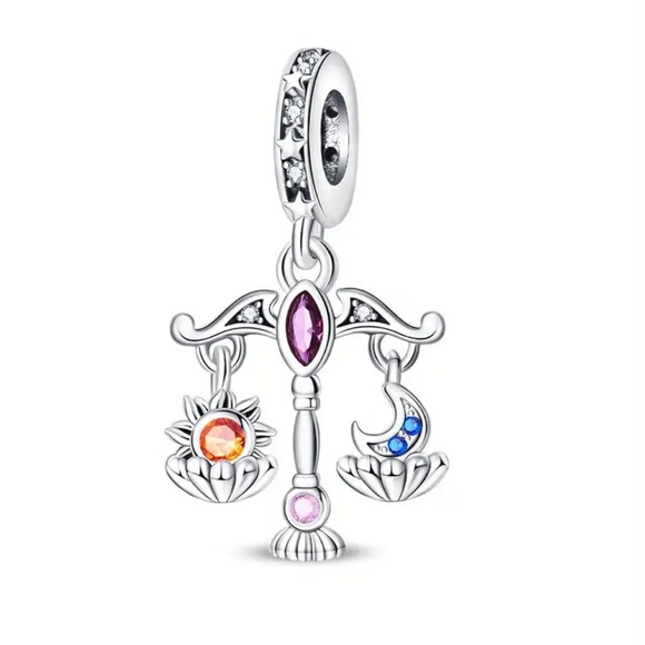 TAROT JUSTICE BRACELET CHARM-FITS ON PANDORA & OTHERS-NEW - Picture 1 of 4